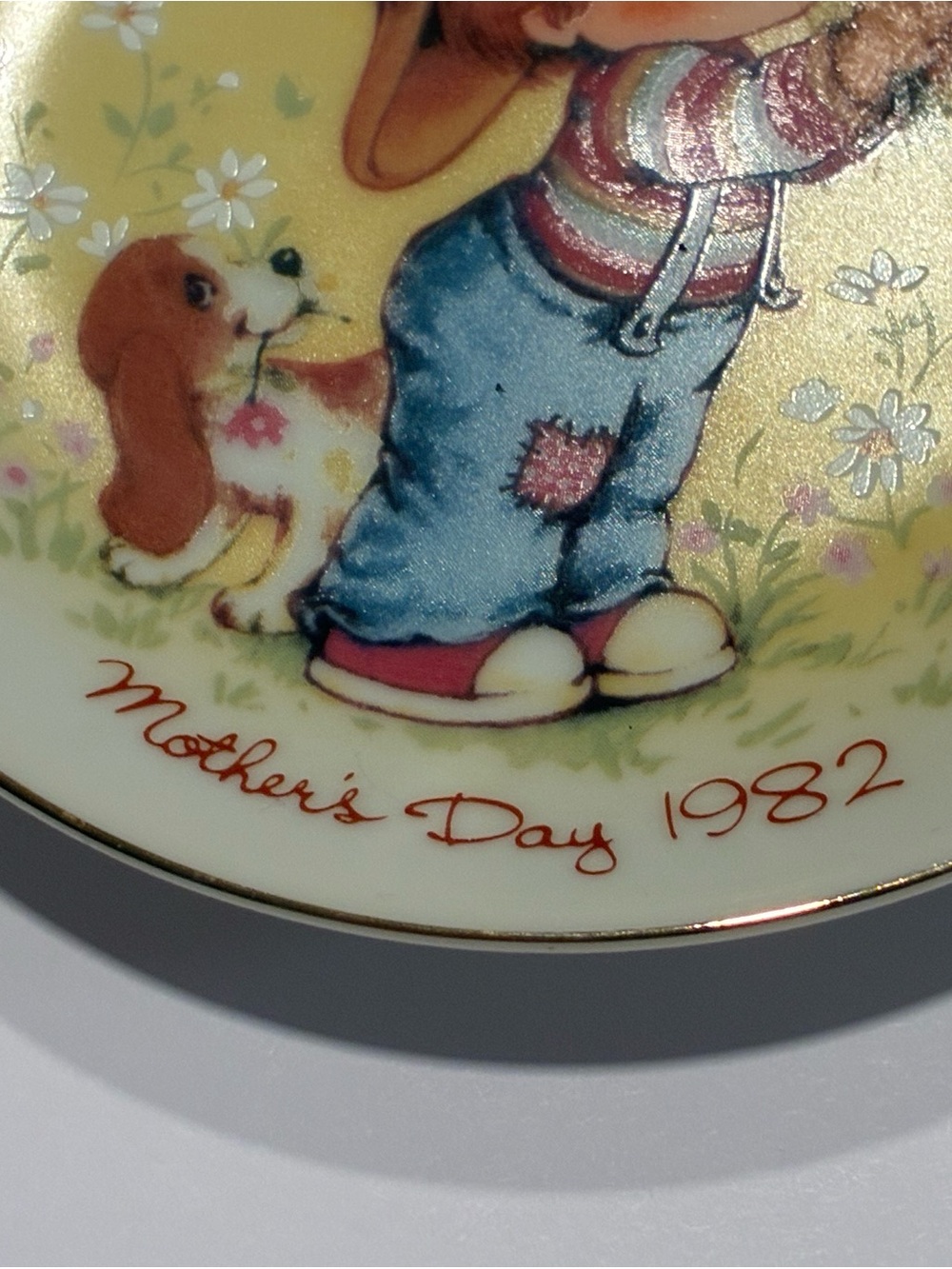Vintage 1982 Avon Mother’s Day Plate Little Things Mean A Lot Trinket Decor - Picture 4 of 8